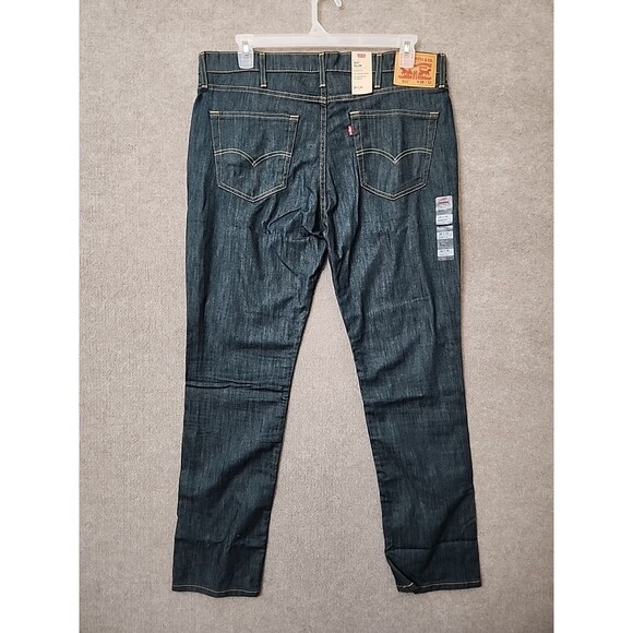 Levis 511 Jeans Mens 38x32 Blue Dark Wash Slim Fit Stretch NEW - Picture 4 of 9